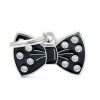 Bow Tie Black Pet ID Tag
