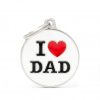 I Love Dad Pet Tag ID