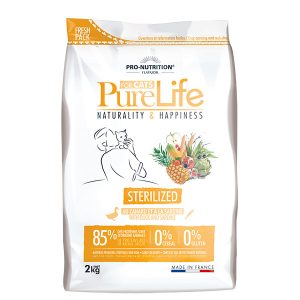 פיור לייף חתולים מעוקרים 2קג