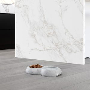 bקערה לכלב שייש כפול לארג' - 0.2 ליטר