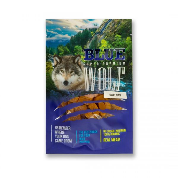 BLUE WOLF חטיף פרימיום לכלב – נגיסוני ארנבת