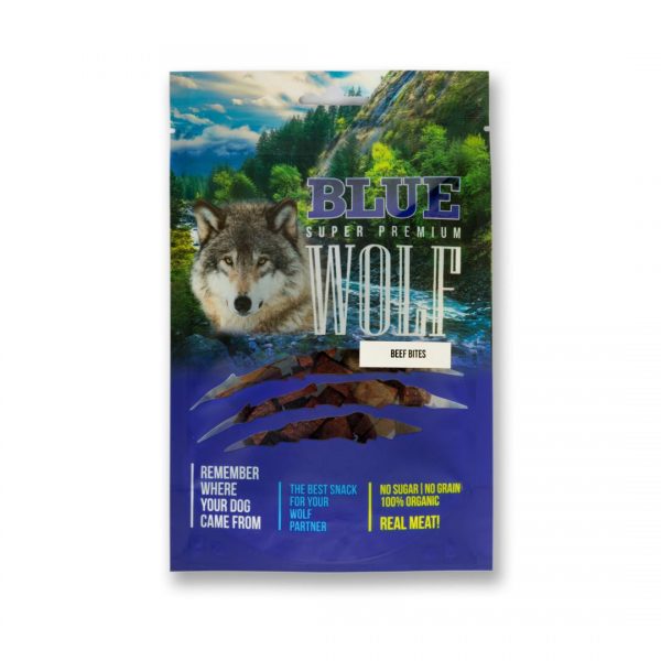 BLUE WOLF חטיף פרימיום לכלב – נגיסוני בקר